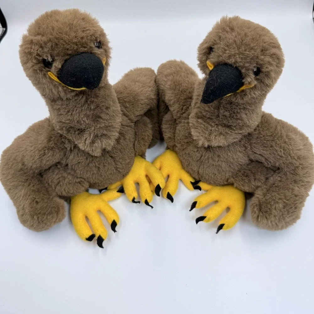 Eddie and Elliott Bald Eaglet Plush Toy Pair Keiths Frame of Mind Beverly Hills